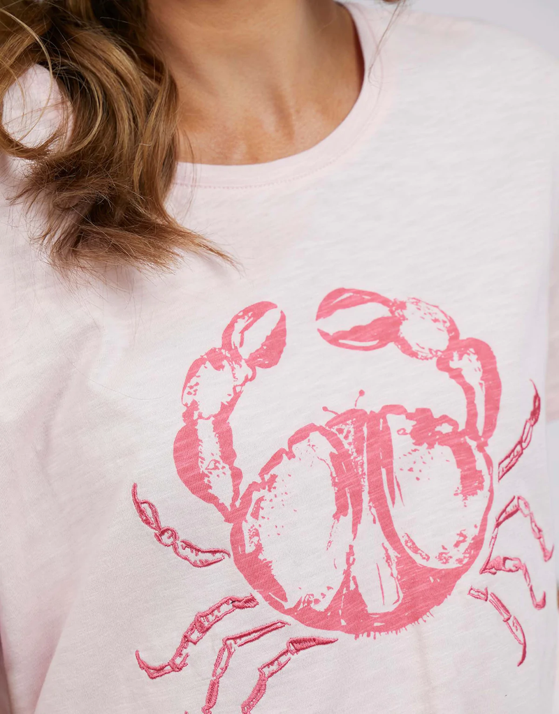 Elm - Carey Crab Tee - Cherry Blossom