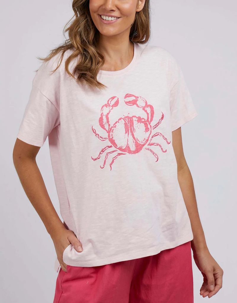 Elm - Carey Crab Tee - Cherry Blossom