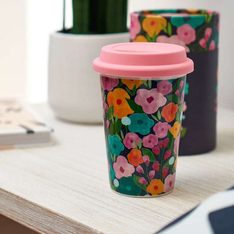 Annabel Trends - Ceramic Travel Cup - If Friends Were Flowers