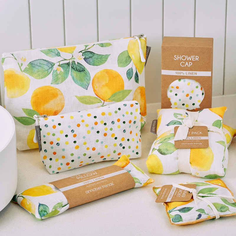 Annabel Trends - Linen Cos Bag Sml - Amalfi Citrus