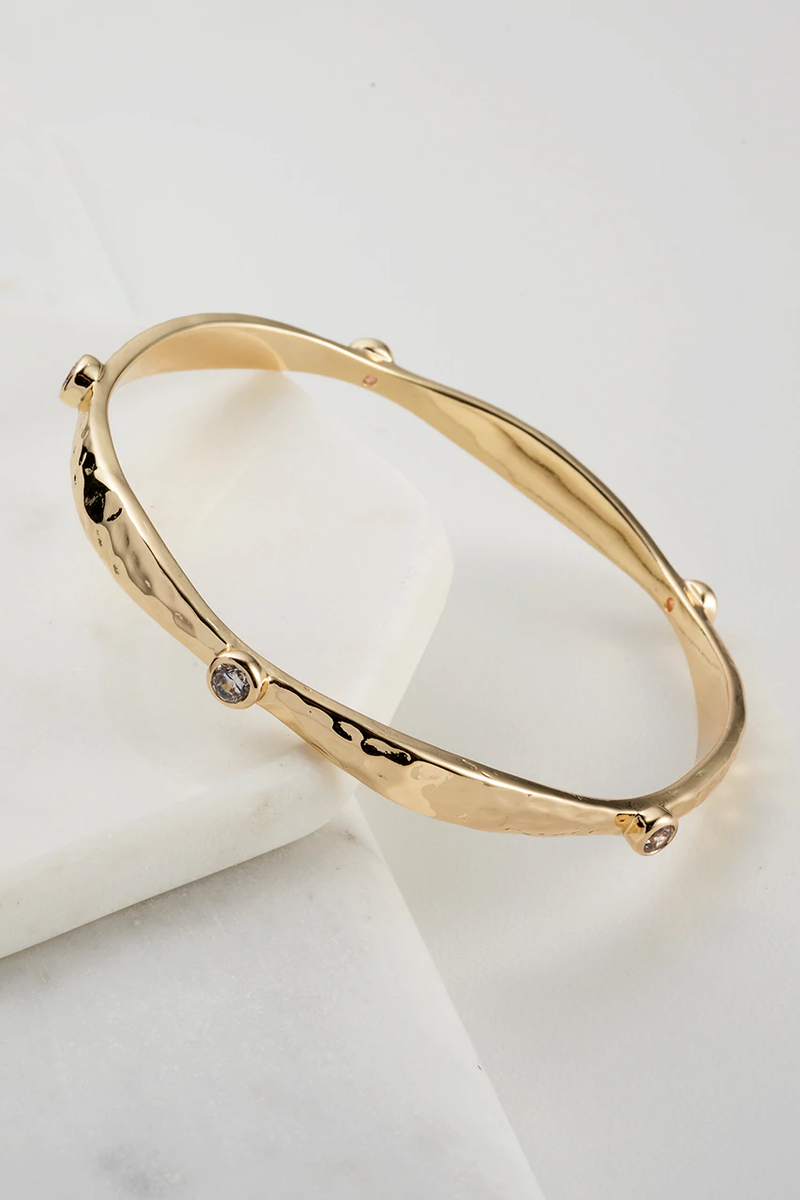 Zafino Bangle - Crystal Gold