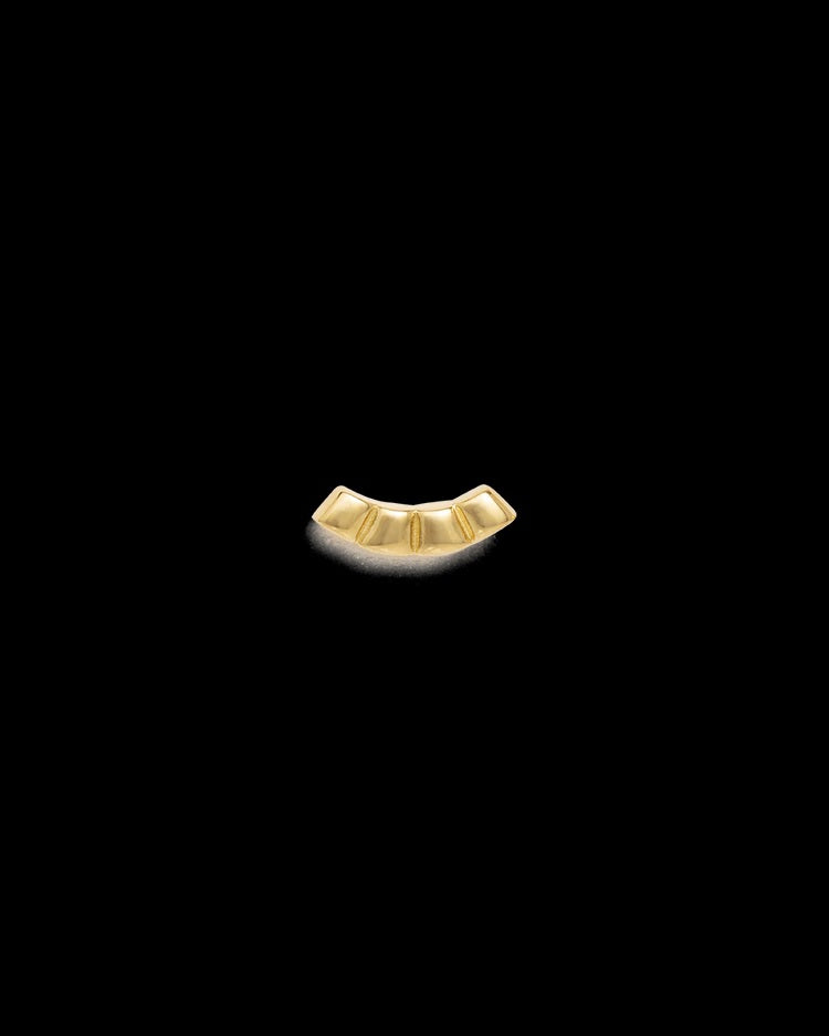 Kirstin Ash - Deco Contour Studs - Gold Plated