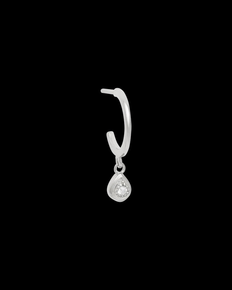 Kirstin Ash - Delicate Teardrop Hoops - Sterling Silver