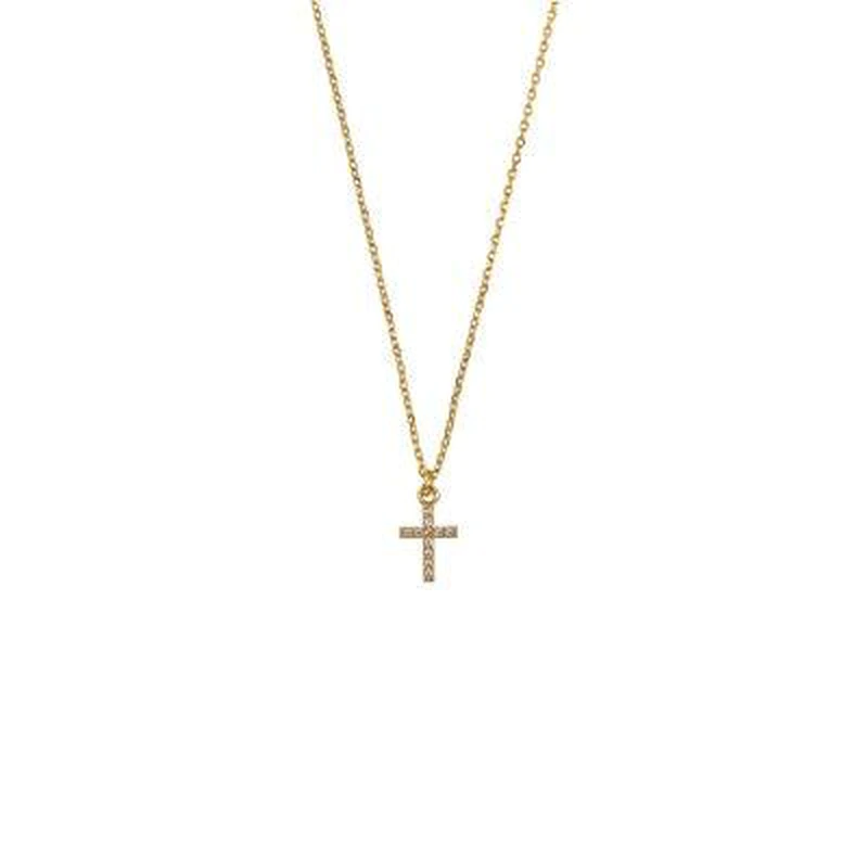 Tiger Tree - Dainty Cross Necklace