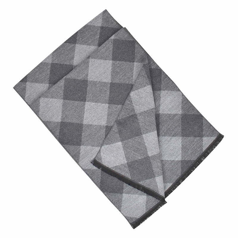 Taylor Hill - Scarf - Diamond Check - Grey