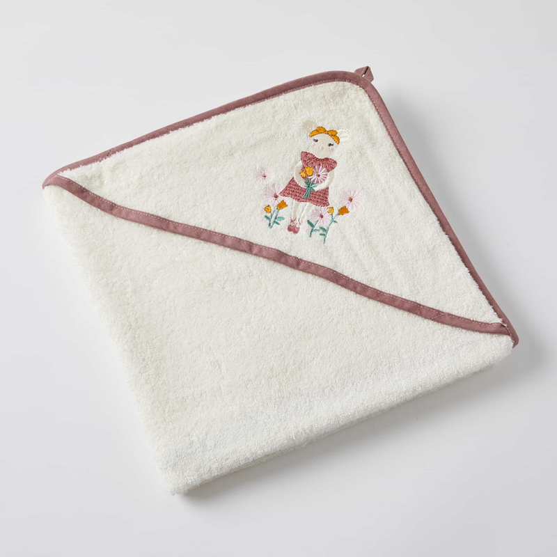 JIggle & Giggle - Dorothy Mouse Baby Hooded Towel