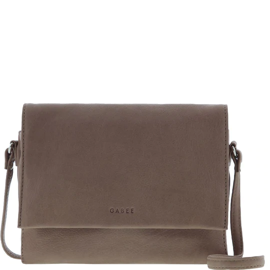 Gabee - Eloise Leather Crossbody Bag - Taupe