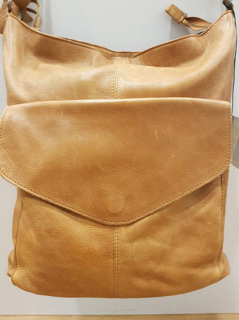Oran - Bag - Emily Large Leather Cross Body - Tan