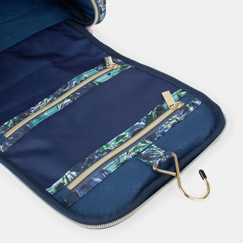 Tonic - Essential Hanging Cosmetic Bag - Flourish Blue