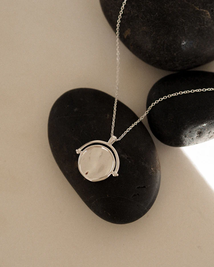 Kirstin Ash - Fold Spinner Necklace Sterling Silver