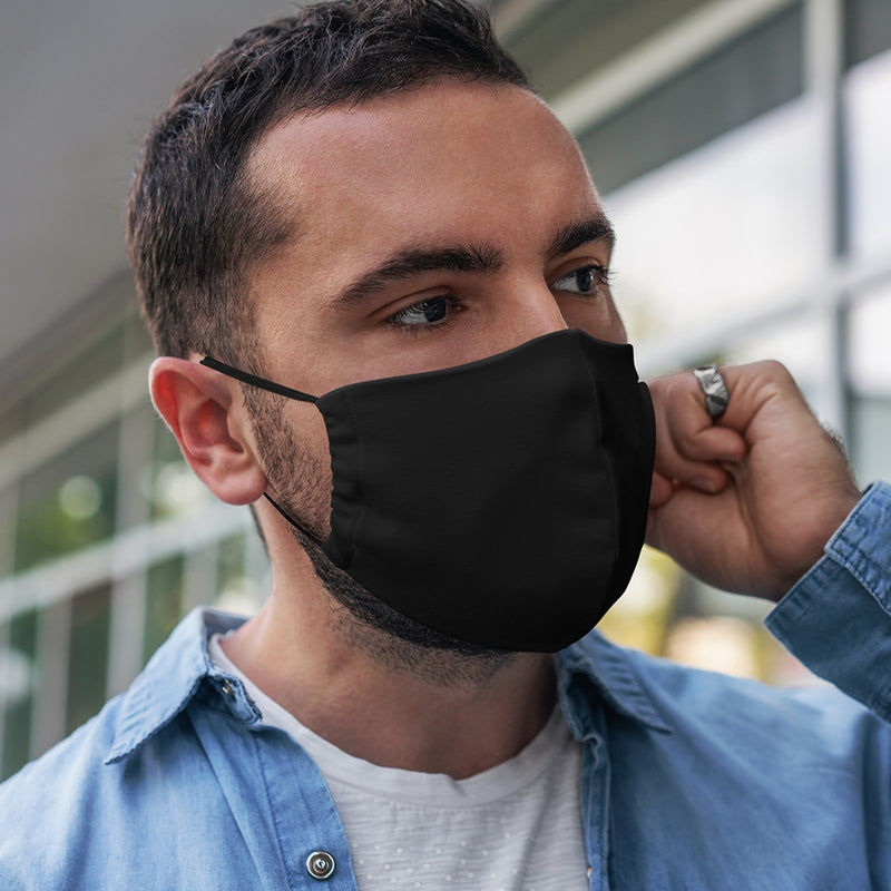 Annabel Trends - Face Mask Contoured - Plaid Black