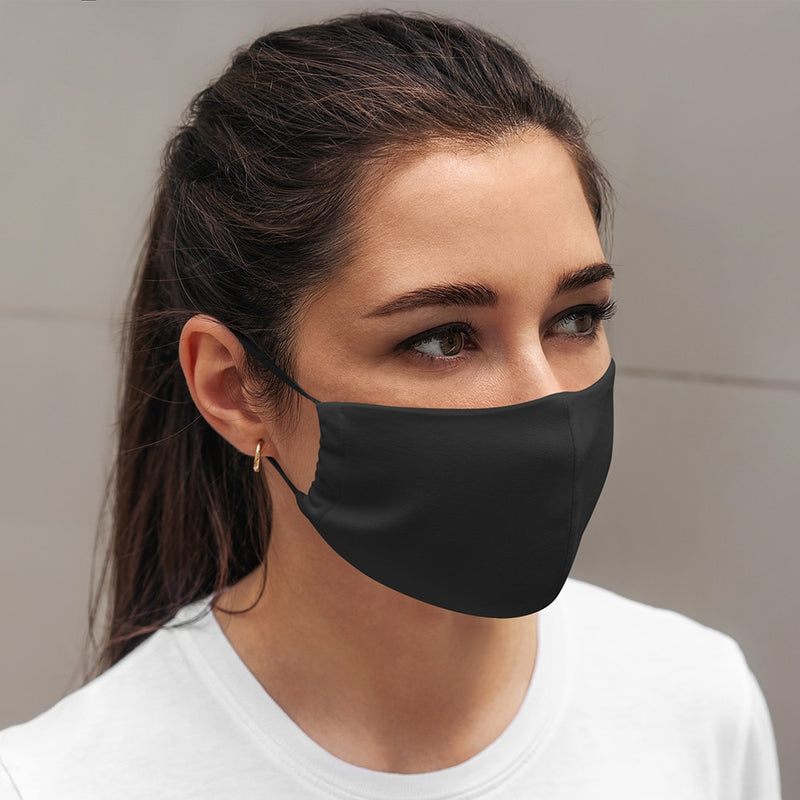 Annabel Trends - Face Mask Contoured - Plaid Black