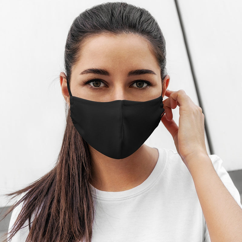 Annabel Trends - Face Mask Contoured - Plaid Black