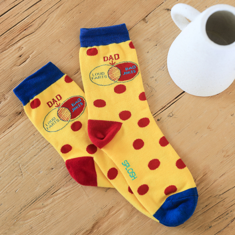 Splosh - Fathers Day Bad Jokes Socks