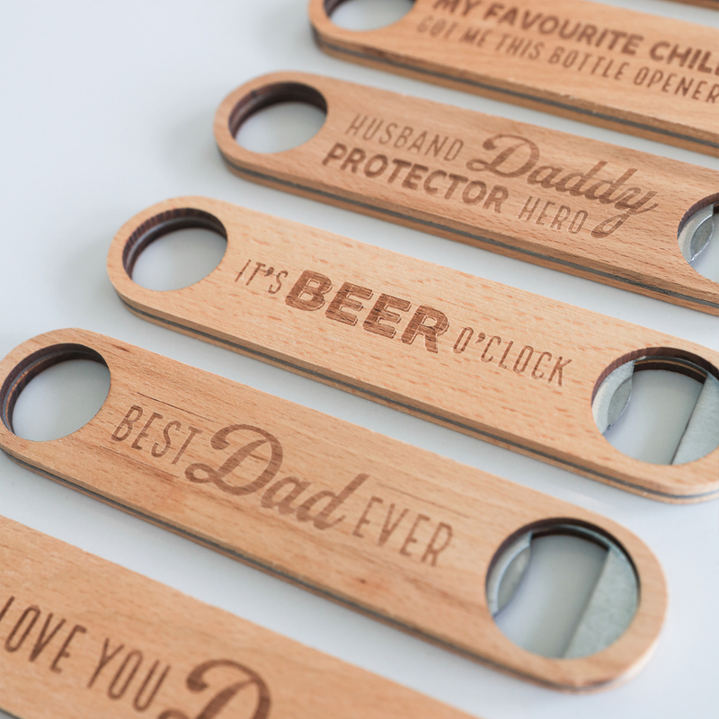 Splosh - Fathers Day Beer Wooden Bottle Opener