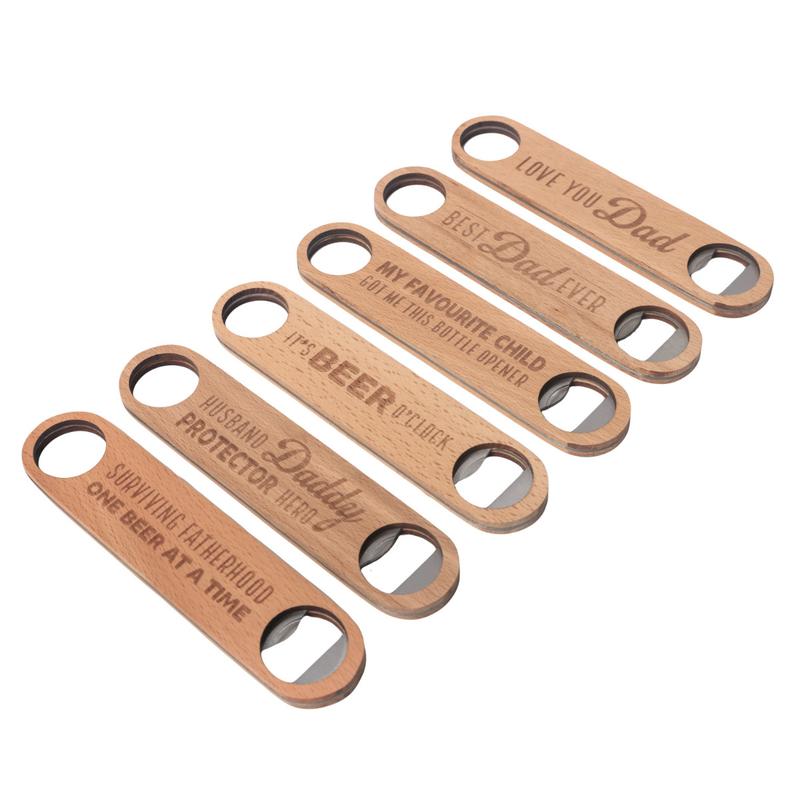 Splosh - Fathers Day Father Wooden Bottle Opener
