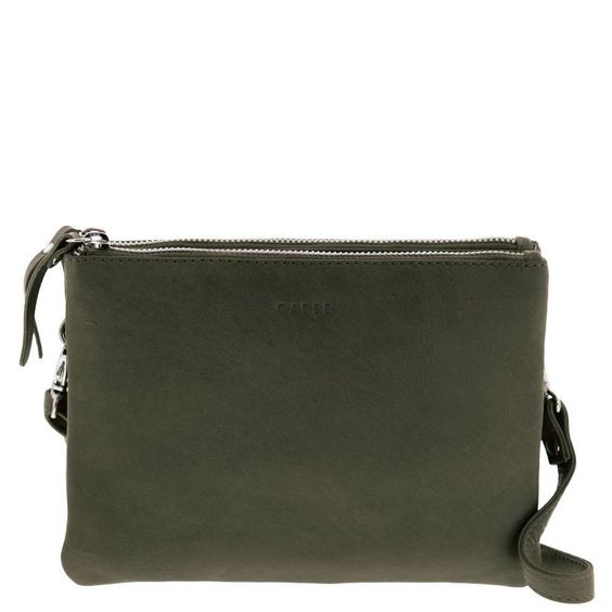 Gabee - Eloise Leather Crossbody Bag - Olive