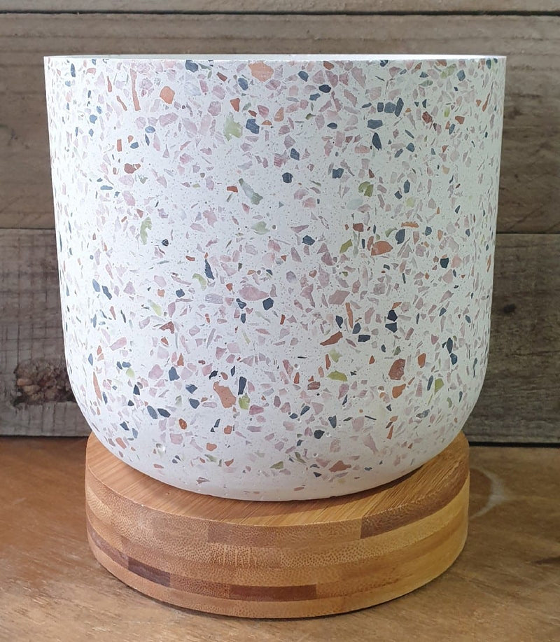 Gianna Terrazzo/Bamboo Pot - Pink