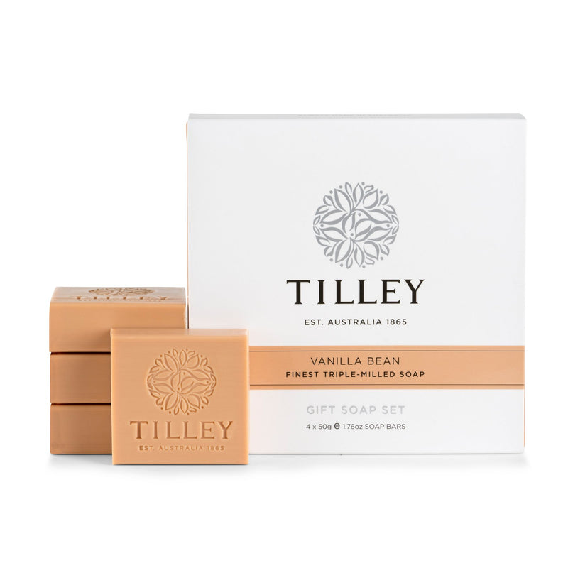 Tilley - Gift Soap Set - Vanilla Bean 4 x 50g