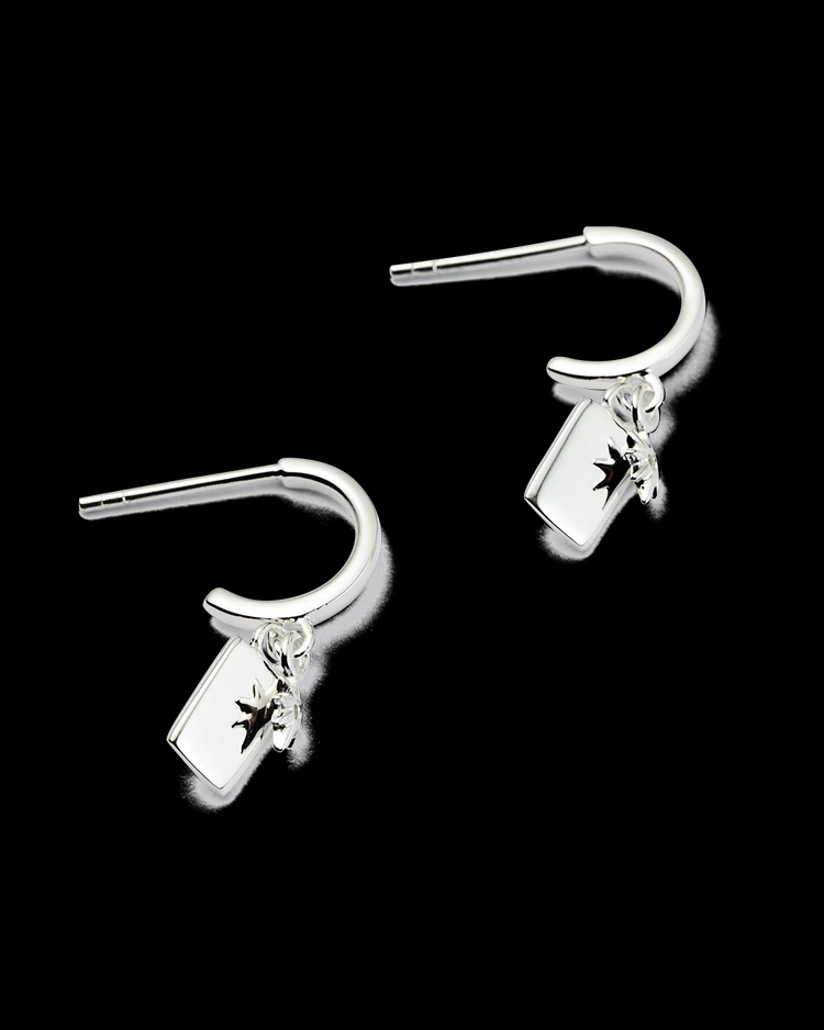 Kirstin Ash - Guiding Star Hoops - Sterling Silver