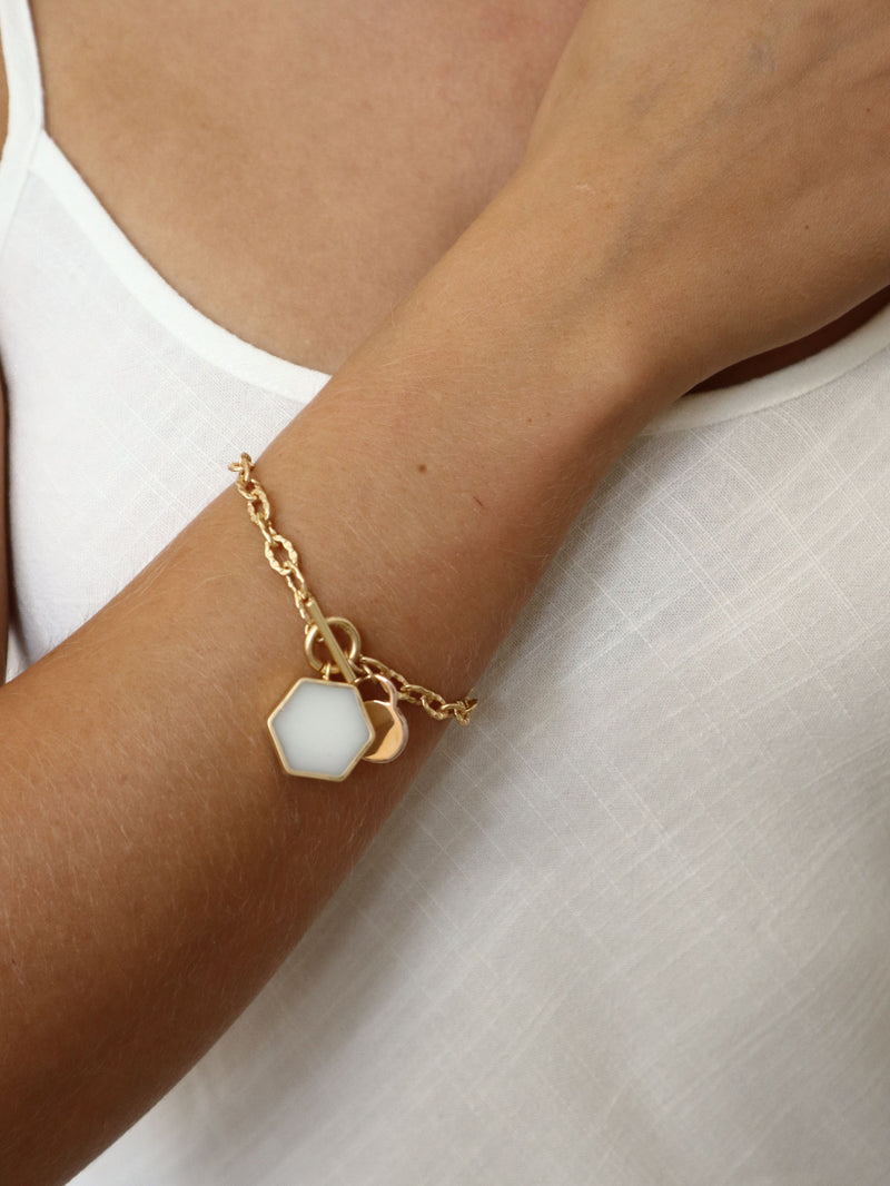 Gina Bracelet - White