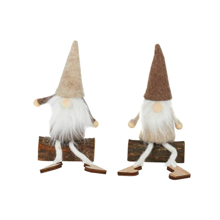 Coast to Coast - Gnome Dangle Legs Fabric Brown 7x4x14cm