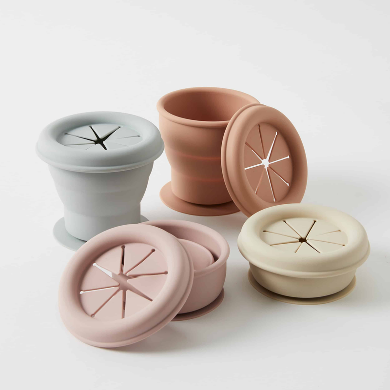 Nordic Kids - Henny Silicone Snack Cup - Terracotta