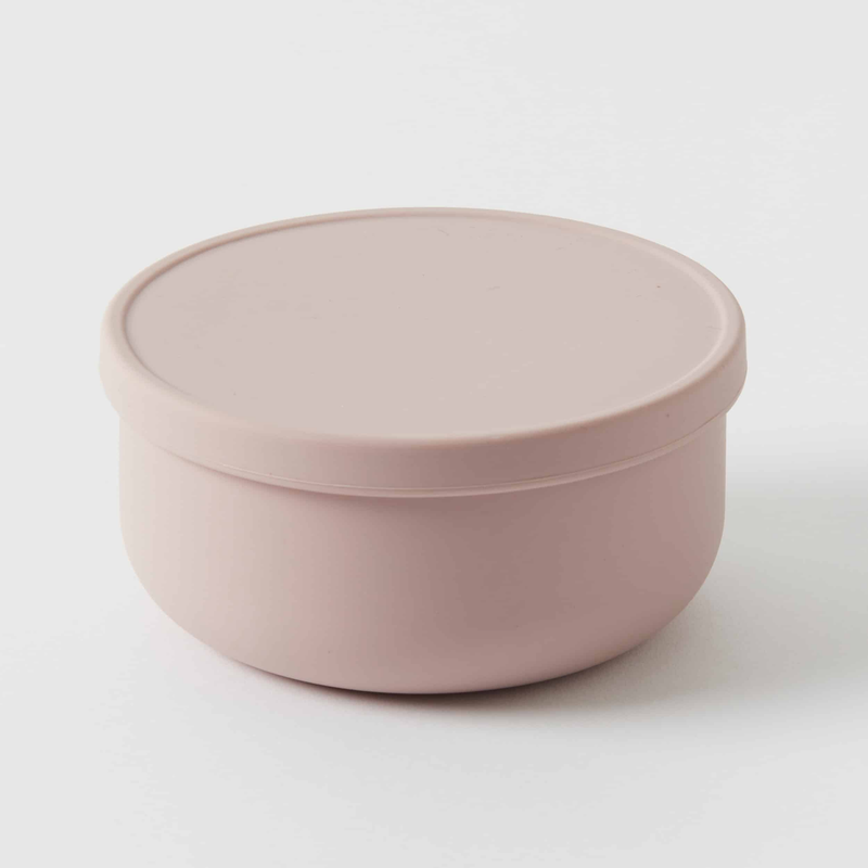 Nordic Kids - Henny Silicone Bowl W/Lid - Musk