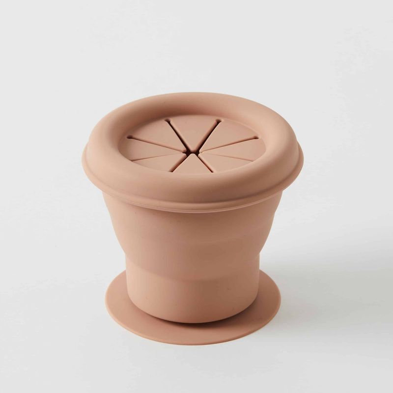 Nordic Kids - Henny Silicone Snack Cup - Terracotta