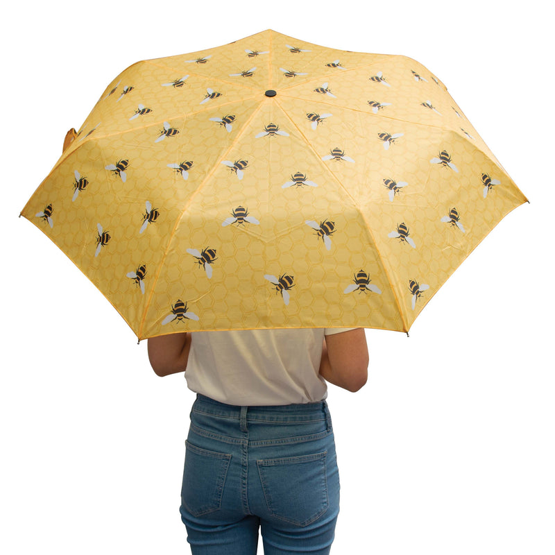 Is Gift - Foldable Umbrella - Bees Yellow