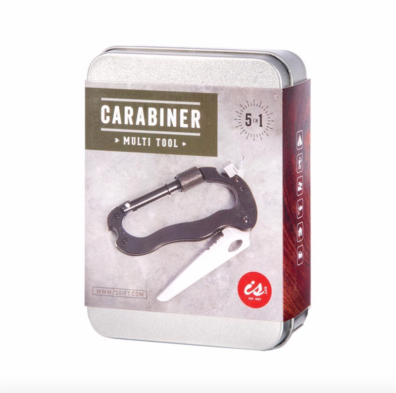 Is Gifts - Carabiner Multi Tool In A Tin