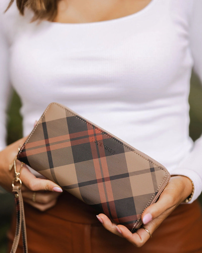 The Louenhide-Jessica Plaid Chocolate-wallet