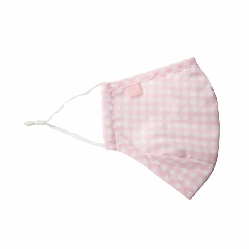 Annabel Trends - Face Mask Contoured - Pink Gingham Small