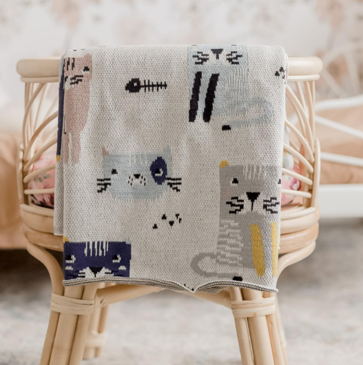 Di Lusso - Kitty Cat Baby Blanket