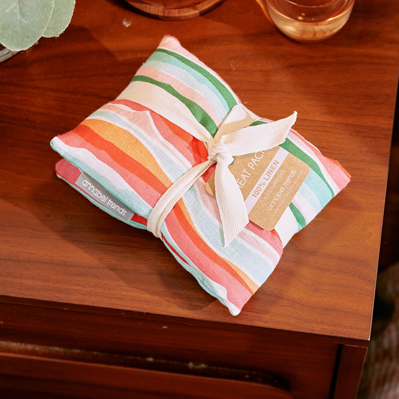 Annabel Trends - Linen Eye Rest Pillow - Sherbet Ribbons