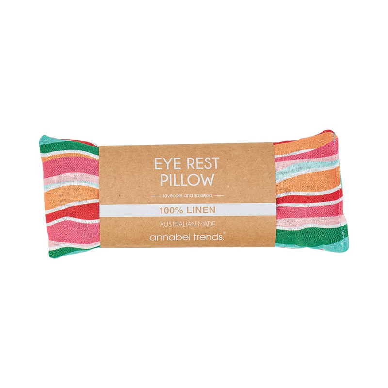 Annabel Trends - Linen Eye Rest Pillow - Sherbet Ribbons