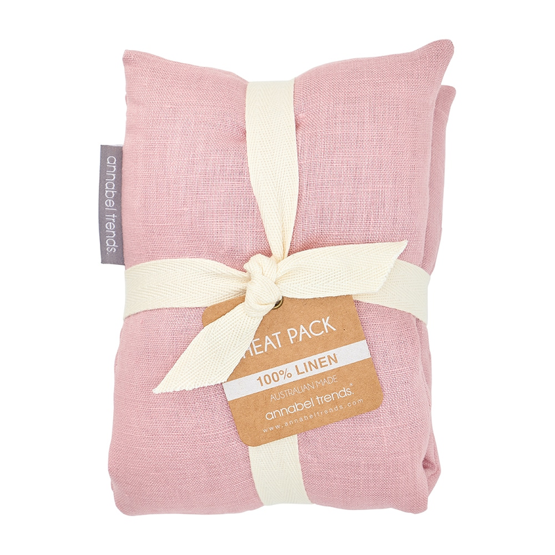 Annabel Trends - Linen Heat Pillow - Rose Pink