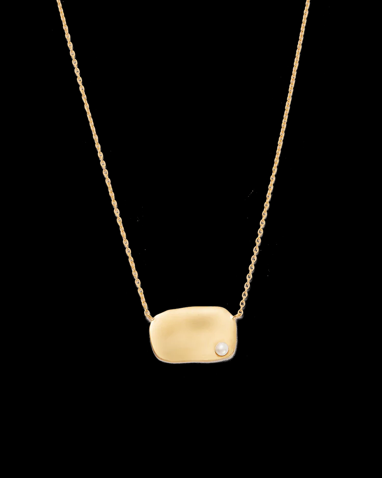 Kirstin Ash- Lustre Engravable Necklace - 18k Gold Plated