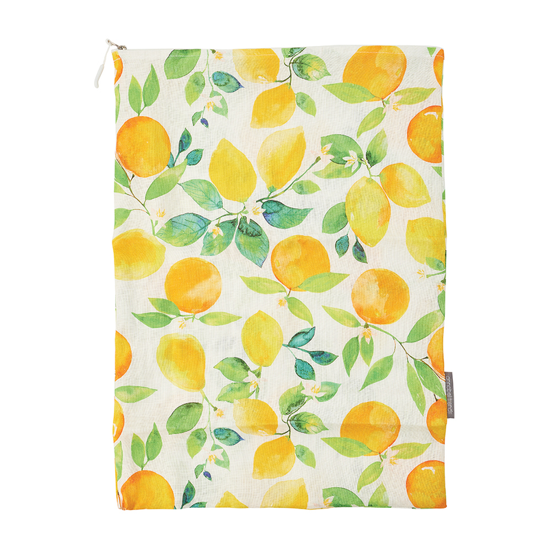 Annabel Trends - Linen Laundry Bag - Amalfi Citrus