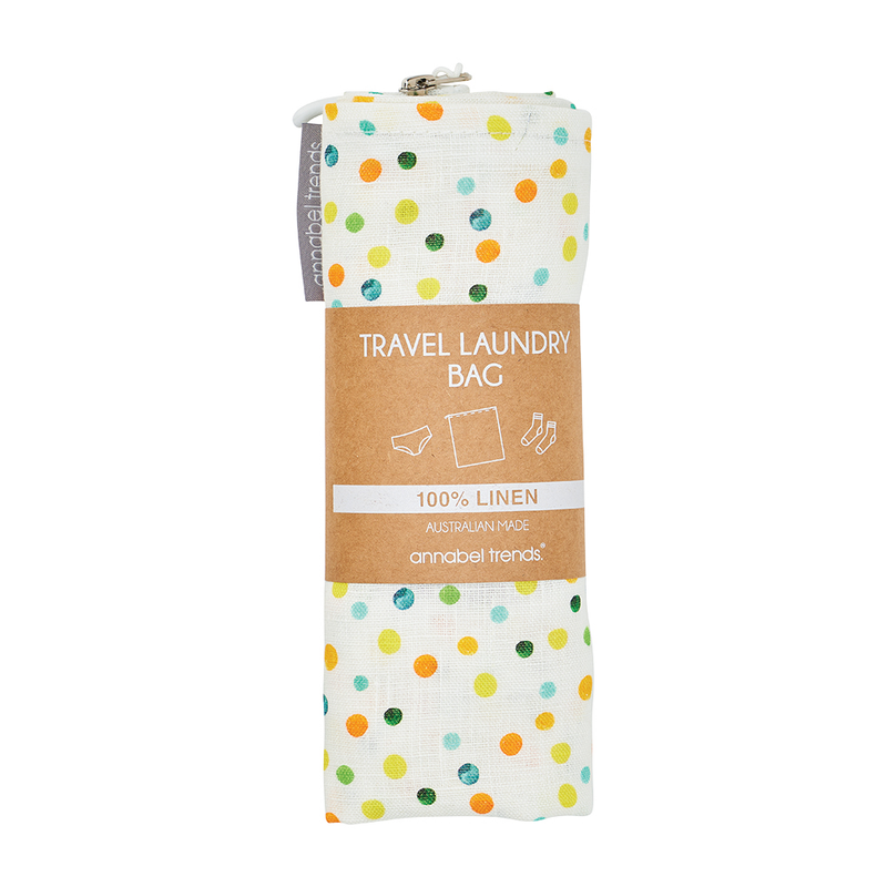 Annabel Trends - Linen Laundry Bag - Amalfi Spot