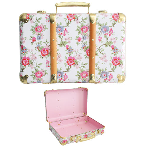 Mini Vintage Brief Case - Cottage Rose
