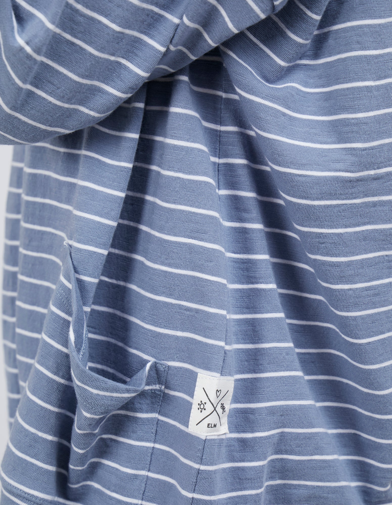 Elm - Mazie Sweat - Ocean Blue/White Stripe