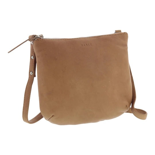 Gabee - Meadow Leather Crossbody Bag - Tan