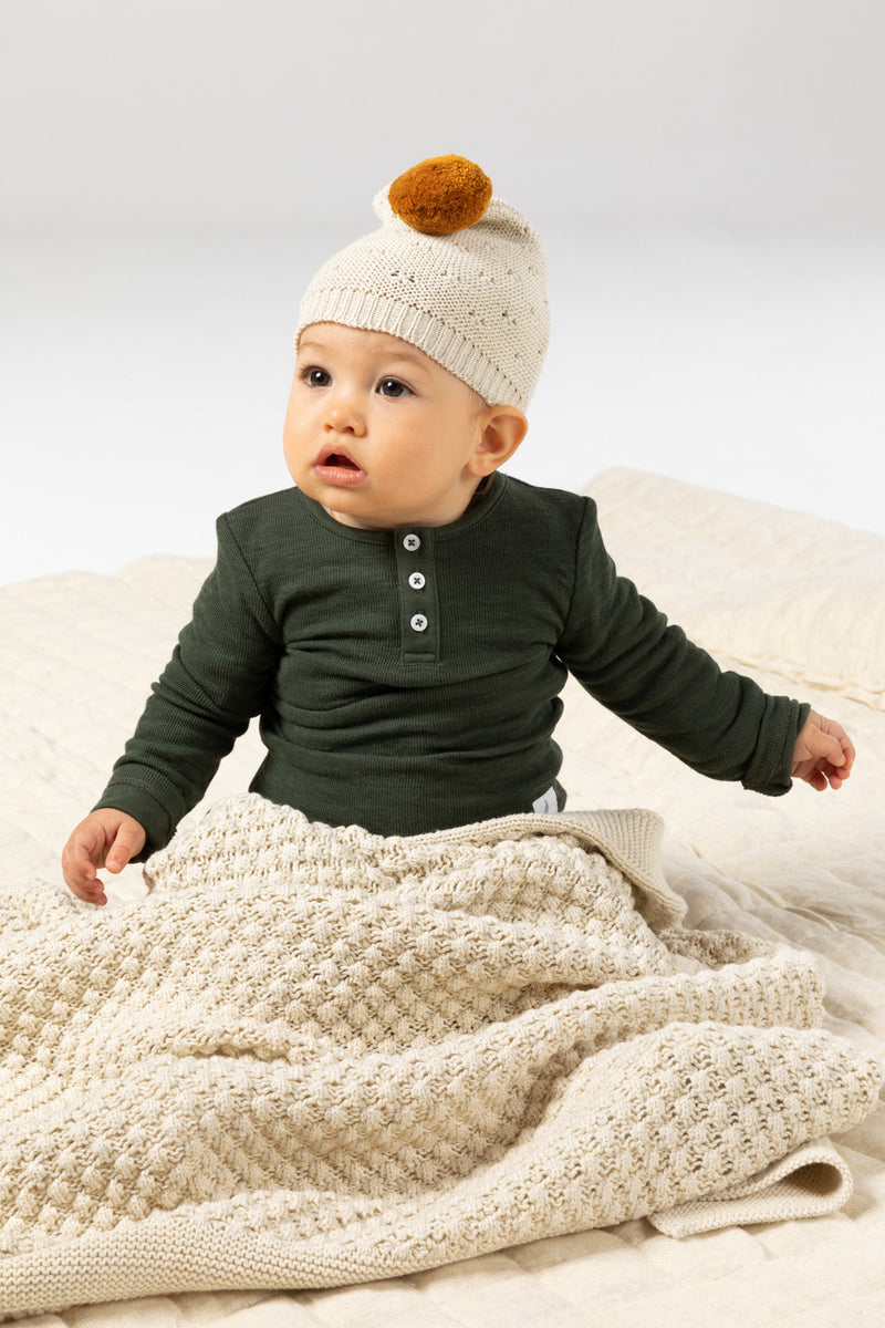 Indus - Mini Popcorn Blanket -Natural