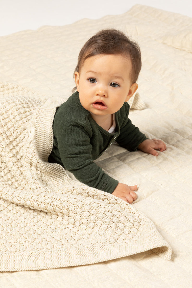 Indus - Mini Popcorn Blanket -Natural