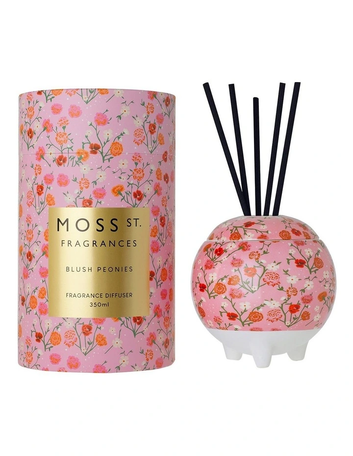 Moss St. - Blush Peonies Ceramic Diffuser - 350ml