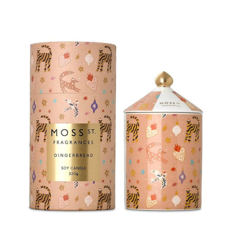 Moss St. - Gingerbread Ceramic Candle 320g