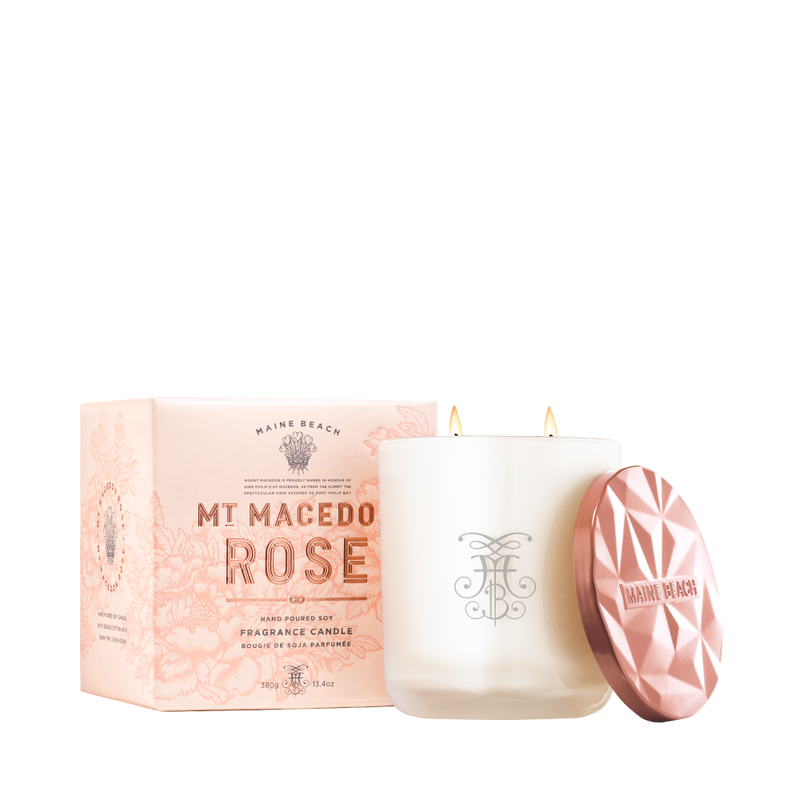 Maine Beach - Mt Macedon Rose Soy Candle 380g
