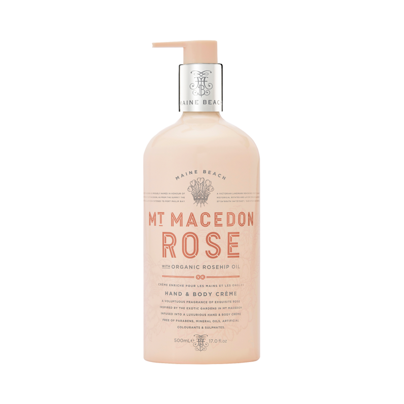 Maine Beach - Mt Macedon Rose Hand & Body Creme 500ml