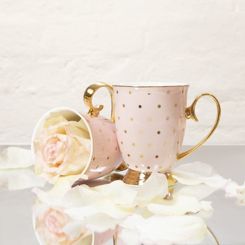 Cristina Re - Mug - Polka Gold Blush